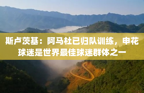 斯卢茨基：阿马杜已归队训练，申花球迷是世界最佳球迷群体之一