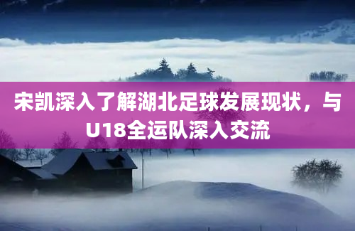宋凯深入了解湖北足球发展现状，与U18全运队深入交流